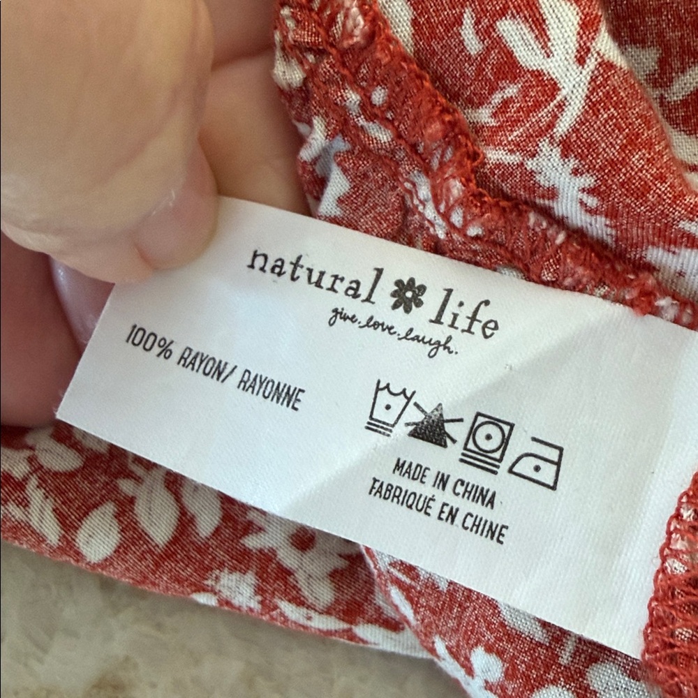 NATURAL LIFE Rust Floral Midi Dress - Picture 8 of 8